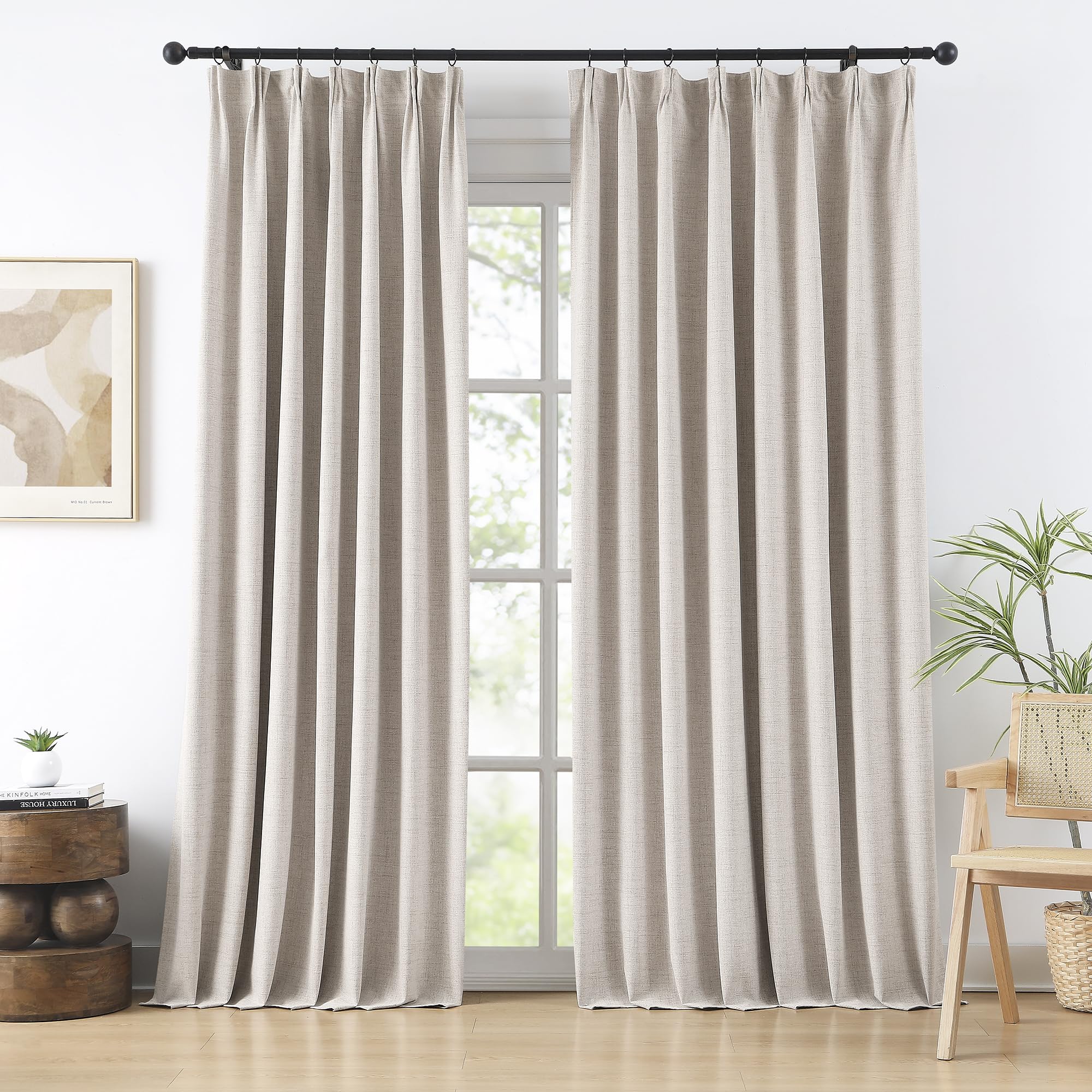 Amazon.com: RAIN CITY Extra Wide Curtains 96 Inch Long 2 Panels